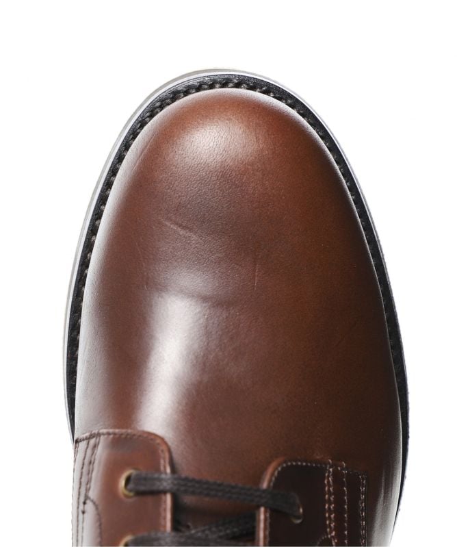 Loake Brown Leather Hebden Derby Boots Jules B