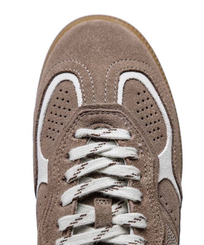 ALOHAS Rife Taupe Leather Trainers