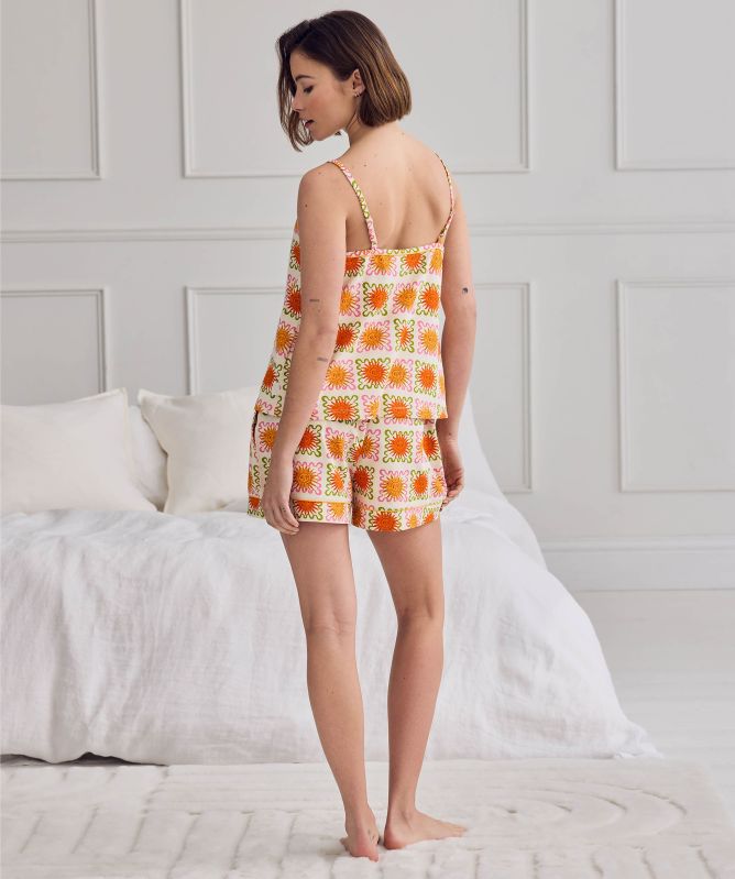 Chelsea Peers Sunshine Tile Print Short Pyjama Set