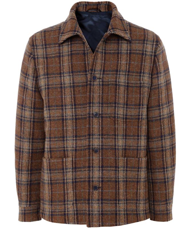 J. Blades Wool Check Overshirt