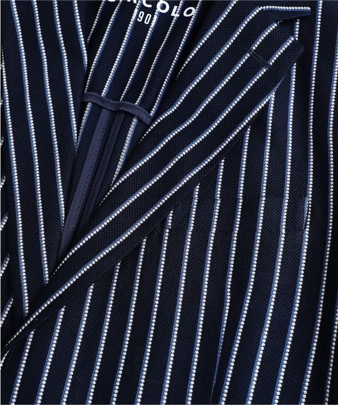 Circolo 1901 Slim Fit Henley Stripe Jacket