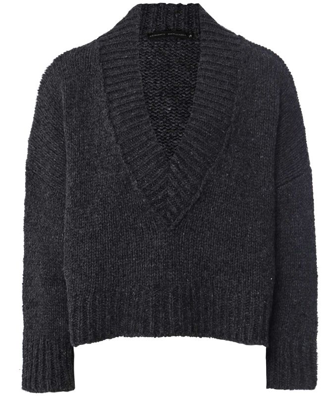 Lurdes Bergada V-Neck Cropped Jumper