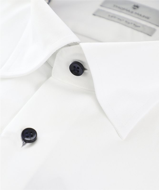 Thomas Maine Tailored Fit Floral Trim Shirt