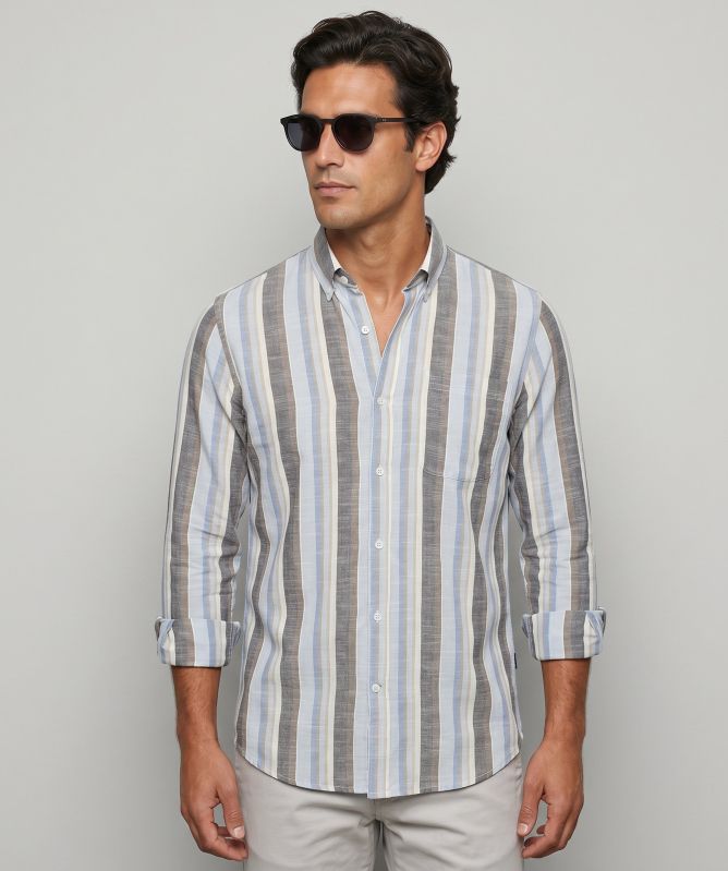 Signal Long Sleeve Stripe Shirt