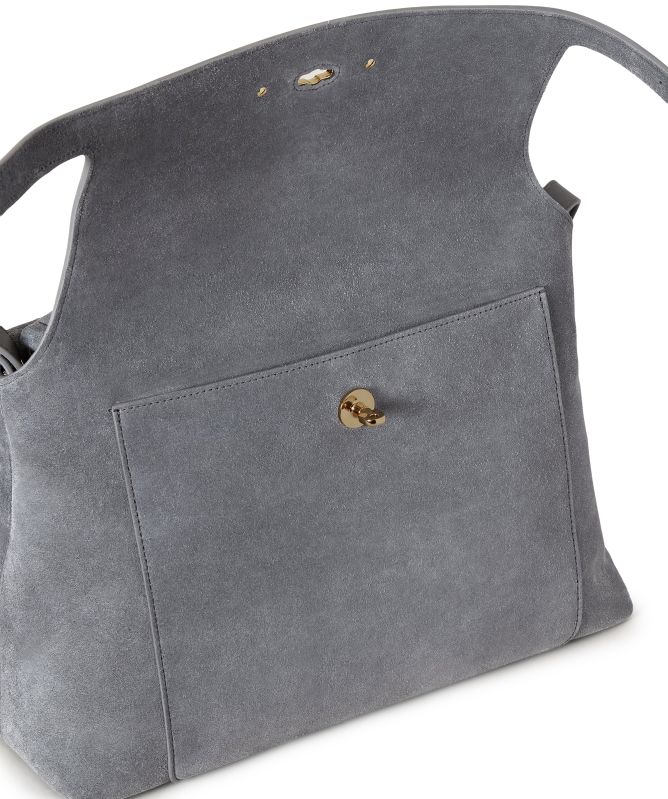 Mulberry Stevie Top Handle Suede Bag