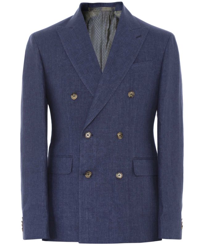 Sand Star Double-Breasted Jacket