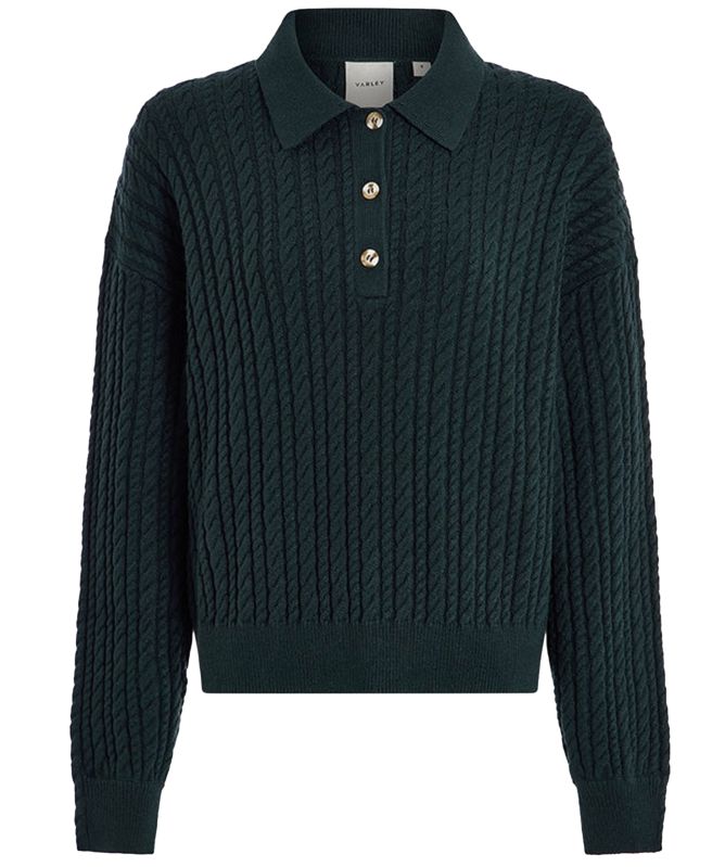 Varley Dottie Polo Knit Sweater