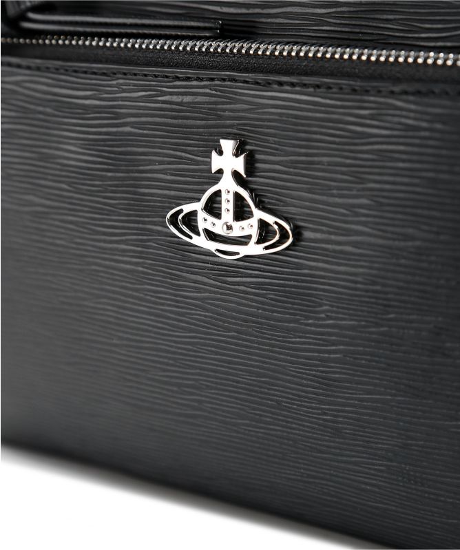 Vivienne Westwood Black Penny Double Pouch Crossbody Bag