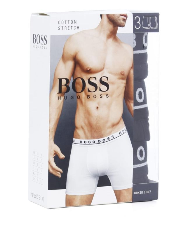 BOSS Three Pack of Boxer Briefs