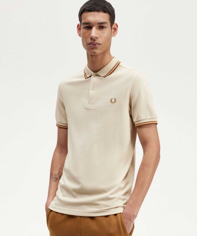 Fred Perry Oatmeal M3600 691 Polo Shirt | Jules B