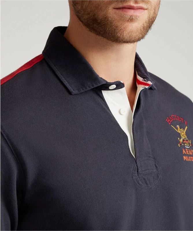 Hackett Navy Classic Fit Army Rugby Shirt Jules B