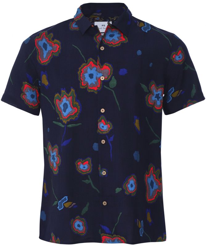 Paul Smith Casual Fit Floral Short Sleeve Shirt