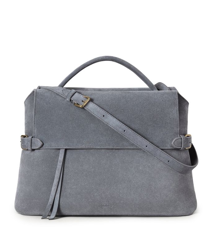 Mulberry Stevie Top Handle Suede Bag