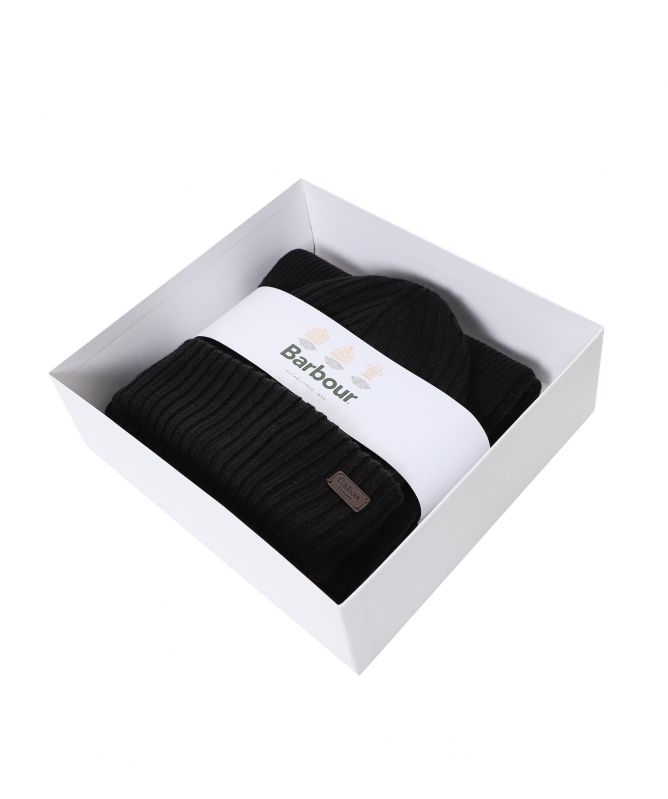 Barbour Crimdon Beanie & Scarf Gift Set