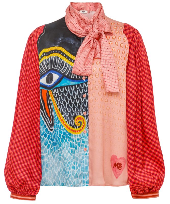 Me369 Nola Printed Tie Shirt