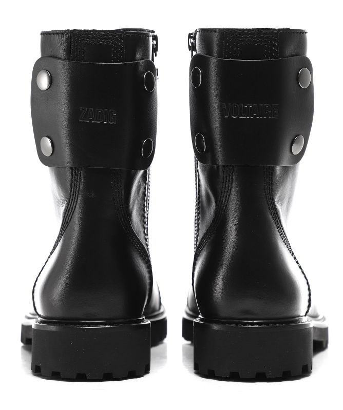 Zadig and Voltaire Joe Leather Combat Boots