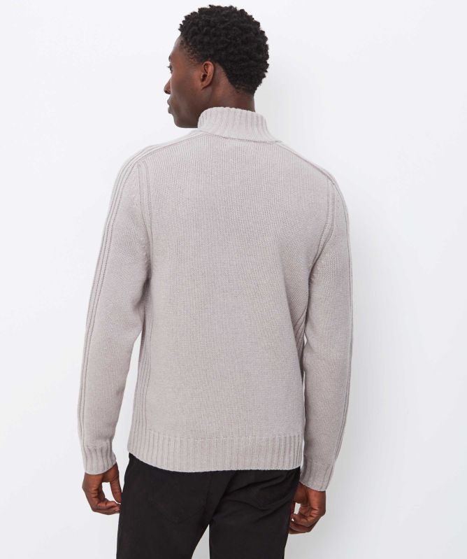 Belstaff Lambswool Quarter Zip Watch Jumper