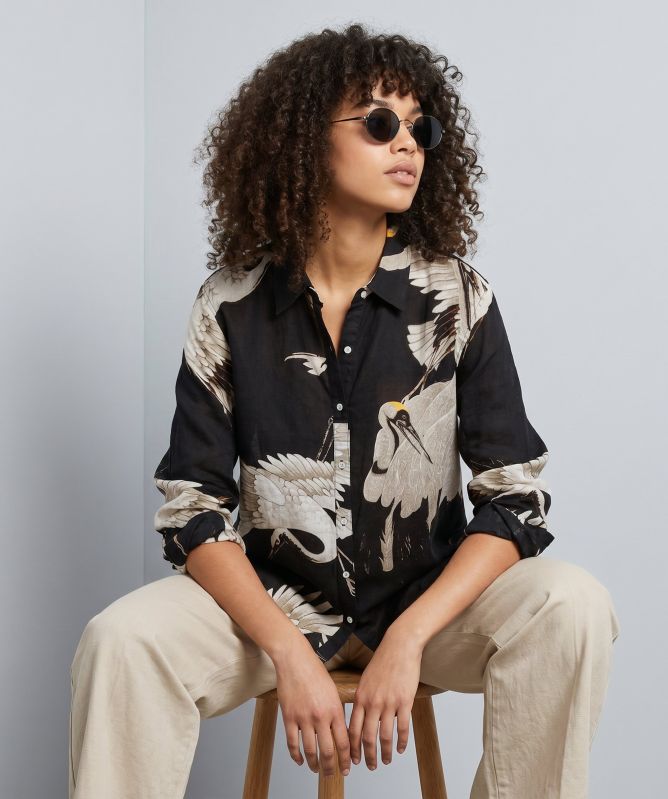 One Hundred Stars Stork Oversized Shirt
