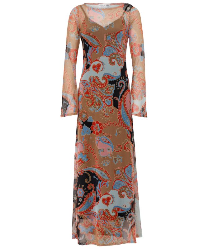 Never Fully Dressed Paisley Aria Mesh Maxi Dress