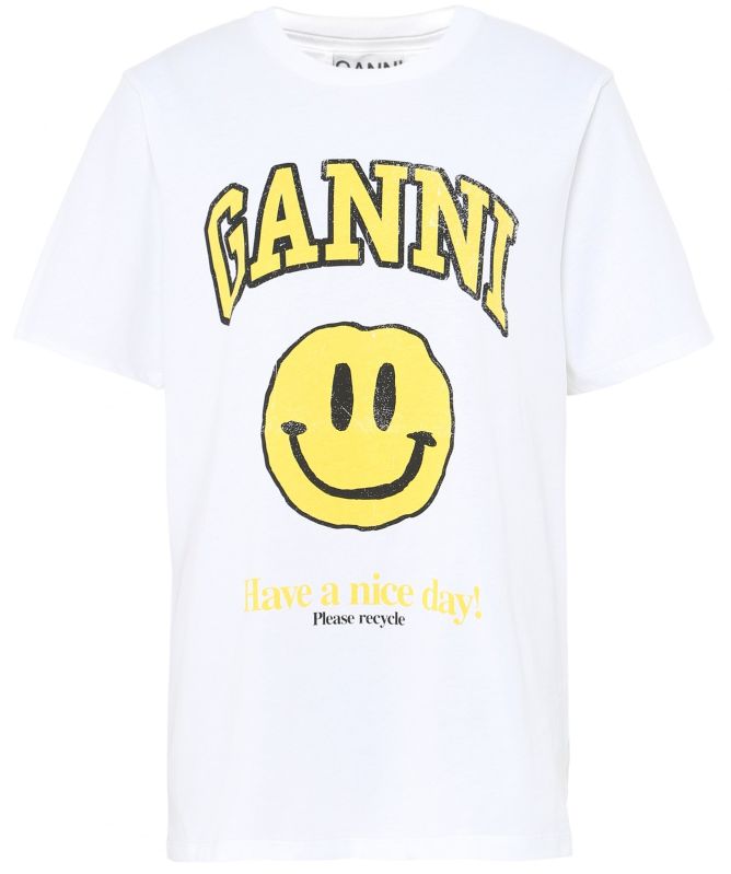 GANNI Basic Cotton Jersey T-Shirt