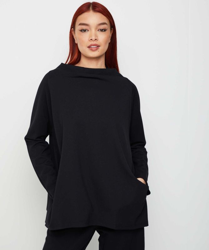Thanny Cowl Neck Jersey Top