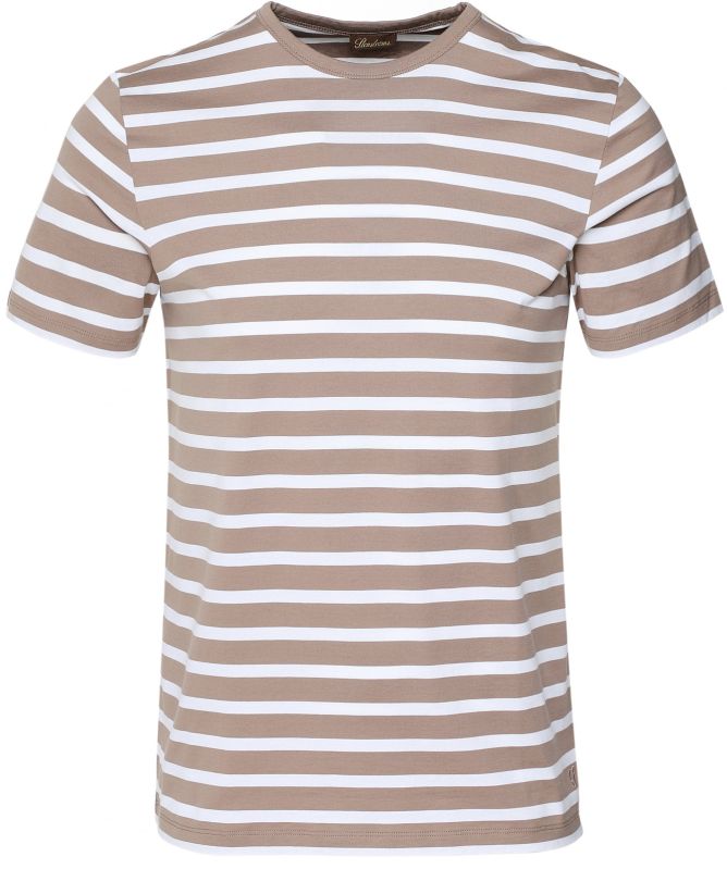Stenstroms Crew Neck Striped T-Shirt