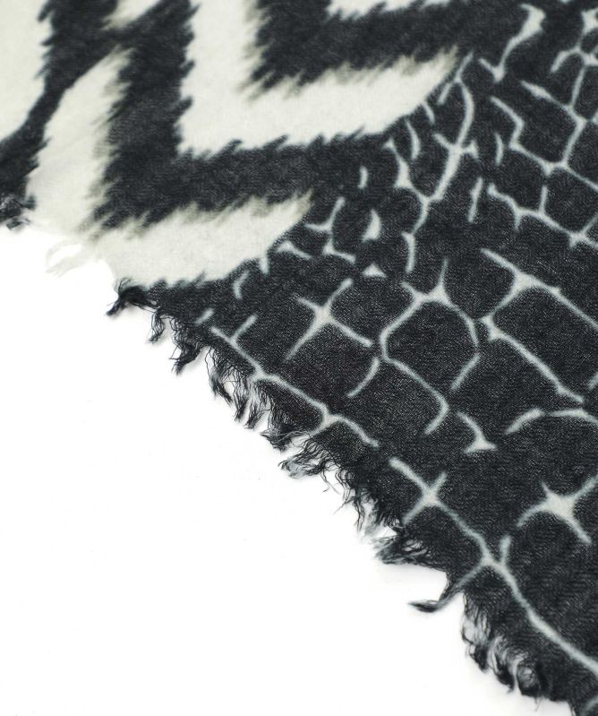Ahujasons Mixed Print Wool Scarf