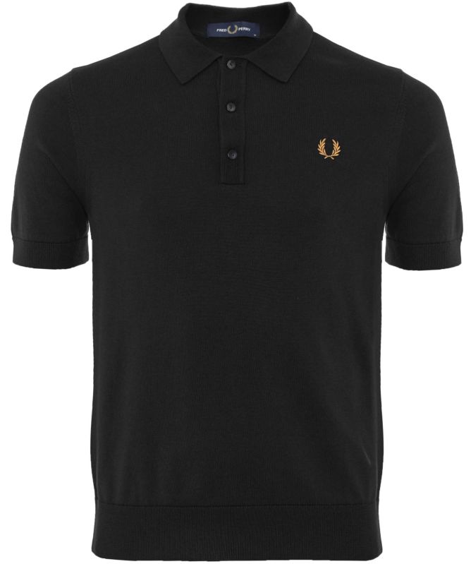 Fred Perry Knitted Polo Shirt
