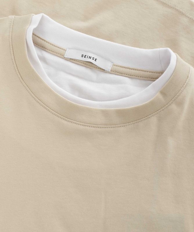 Seinse Contrast Trim Crew T-Shirt