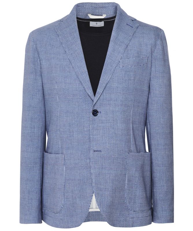 Circolo 1901 Stretch Cotton Fine Check Print Jacket