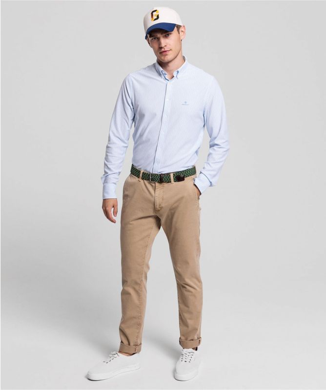 Slim Fit Light Canvas Chinos
