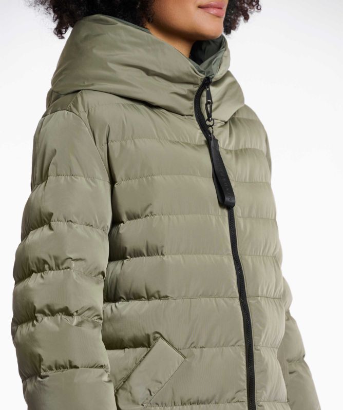 Rino and Pelle Reversible Keila Long Padded Coat