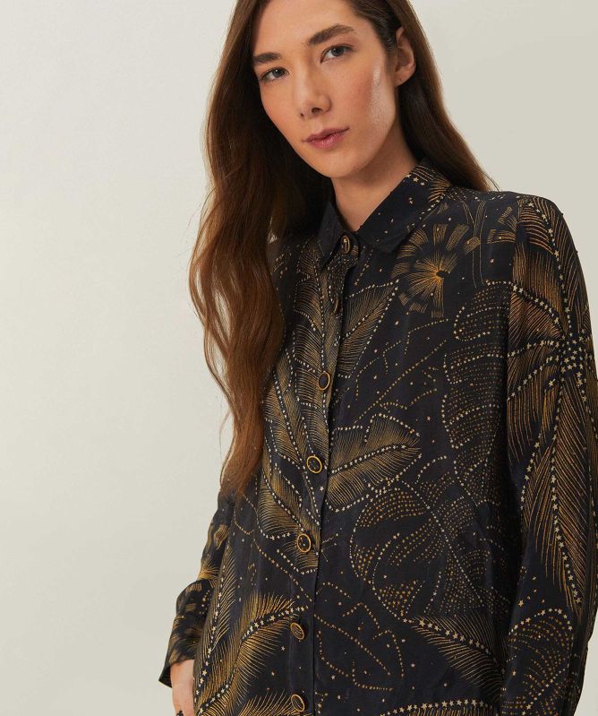 FARM Rio Golden Foliage Pyjama Shirt
