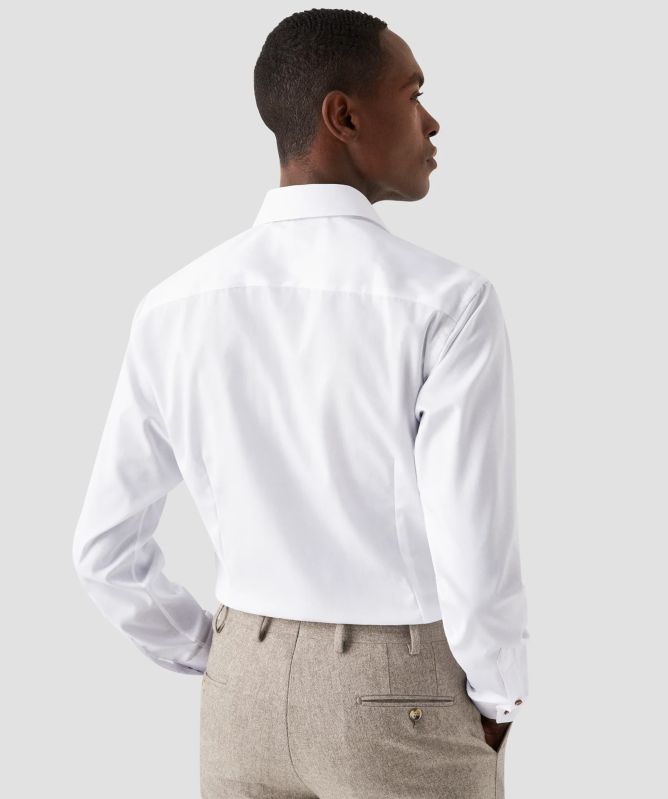 Eton Signature Twill Contrast Ribbon Slim Fit Shirt