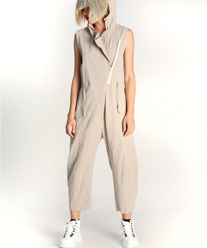 Lurdes Bergada Hooded Zip Jumpsuit