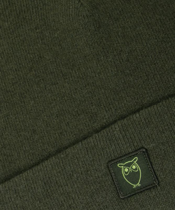 Knowledge Cotton Double Layer Wool Beanie