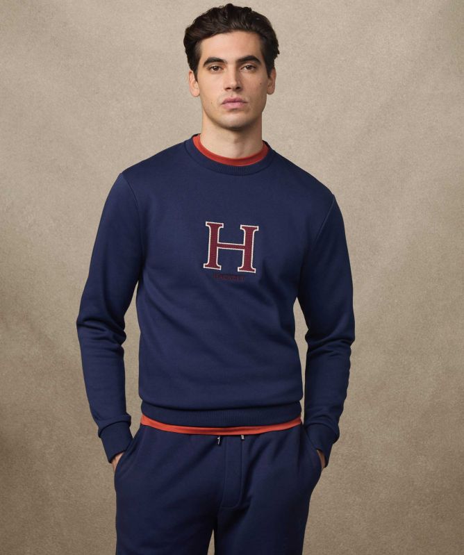 Hackett H Logo Crew-Neck Sweatshirt