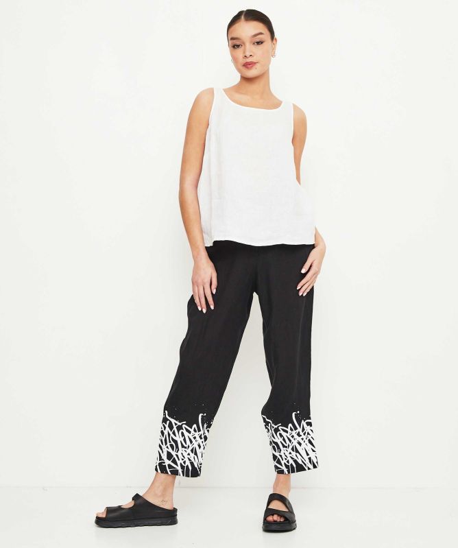 Bize Loose Linen Vest