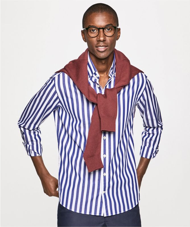 Hackett Slim Fit Butcher Stripe Shirt