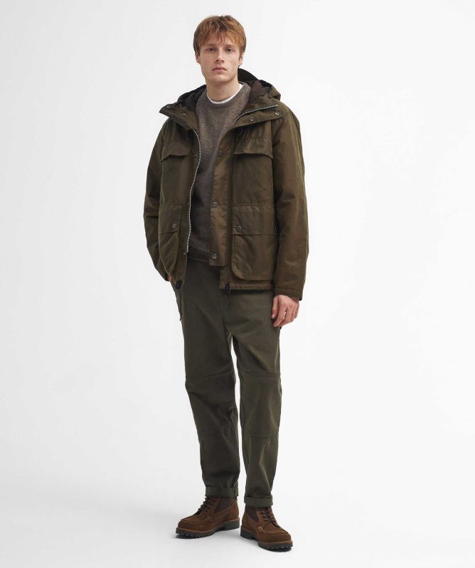Barbour Re-Engineered Wax Durham Jacket at Jules B