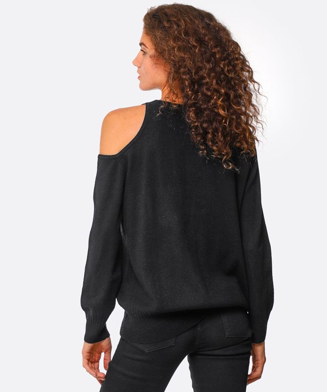 Van Kukil Pearl Off the Shoulder Cashmere Jumper
