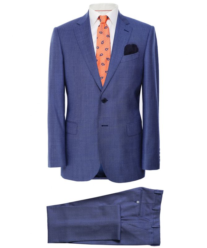 J. Blades Virgin Wool Birdseye Suit