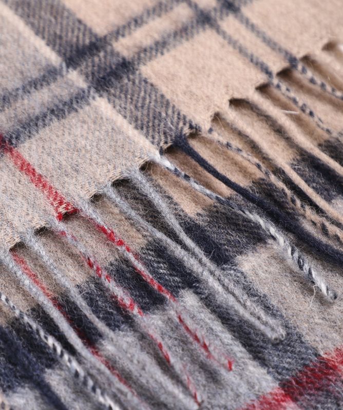 Barbour Wool Cashmere Tartan Scarf