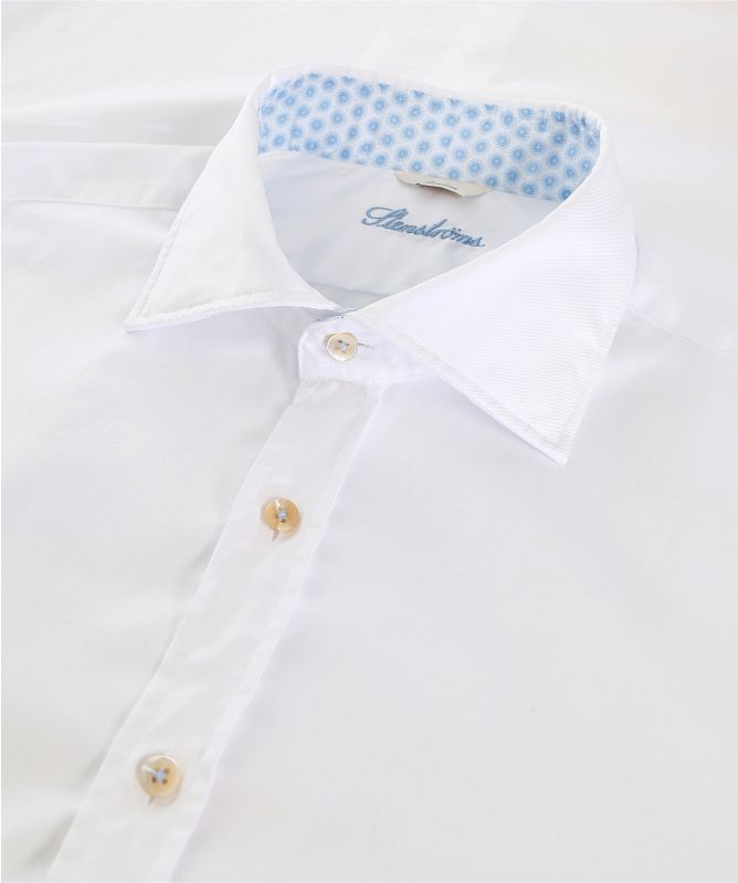 Stenstroms Slimline Floral Trim Shirt