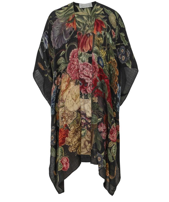 One Hundred Stars Primula Black Wool Throwover