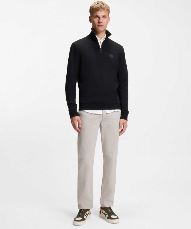 BOSS Cotton Half-Zip Zetrust Sweatshirt