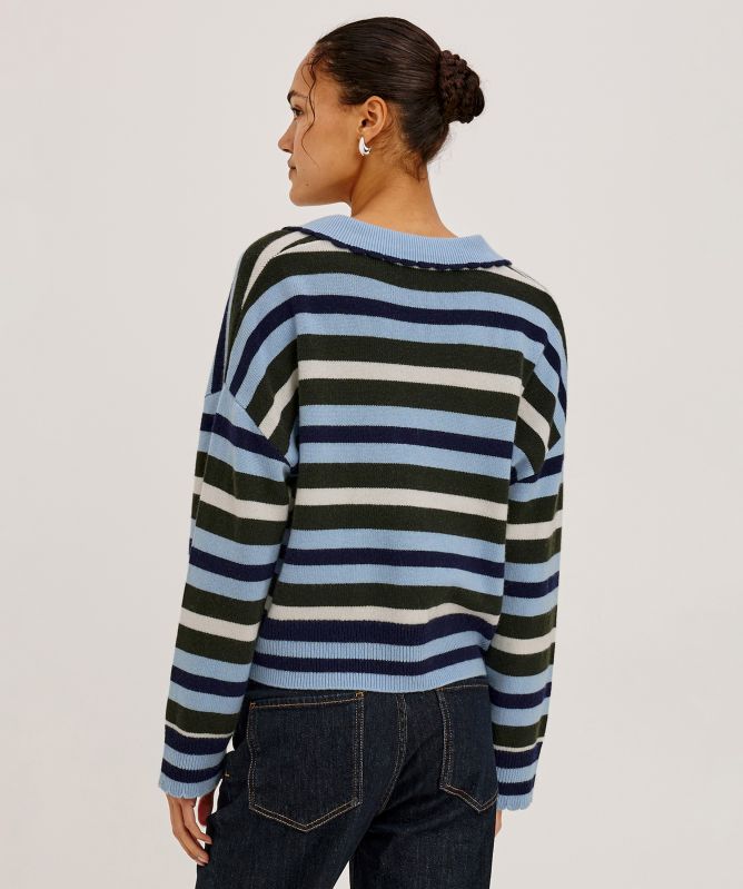 Rails Delora Striped Polo Jumper