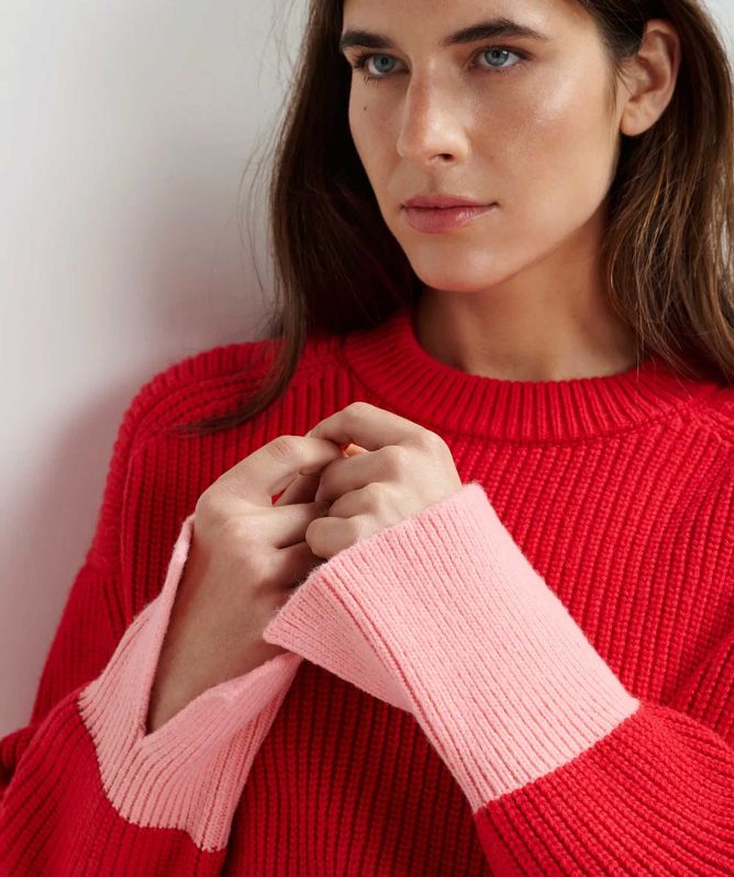 Essentiel Antwerp Ginster Contrast Cuff Jumper