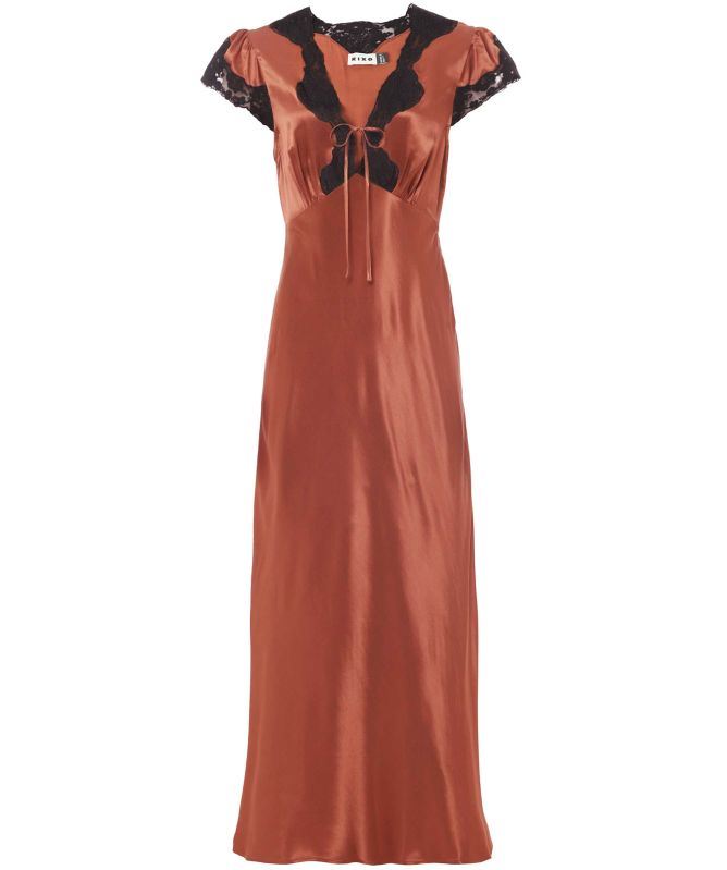 princess polly baby blue dress Topshop Topshop satin asymmetric hem tunic top with shoulder pads in  chocolate