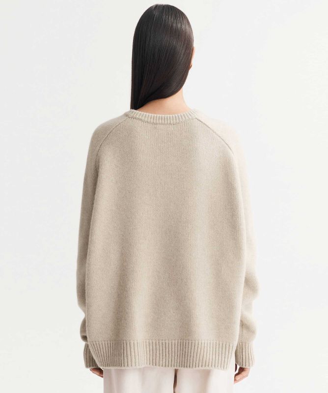 Soft Goat Chunky Boyfriend Crewneck Jumper
